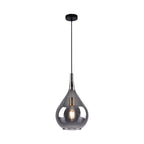 Näve Gota Hanglamp - Zwart Rookglas Ø25cm