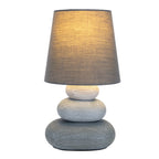 Näve Stoney Keramische Tafellamp Grijs 31cm