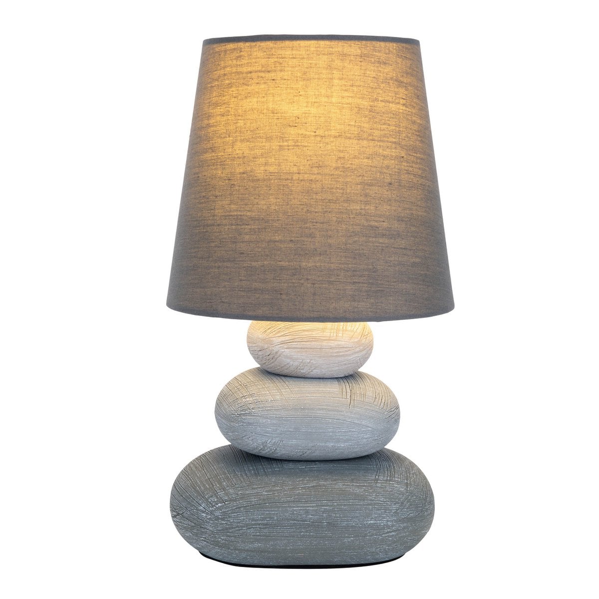 Näve Stoney Keramische Tafellamp Grijs 31cm
