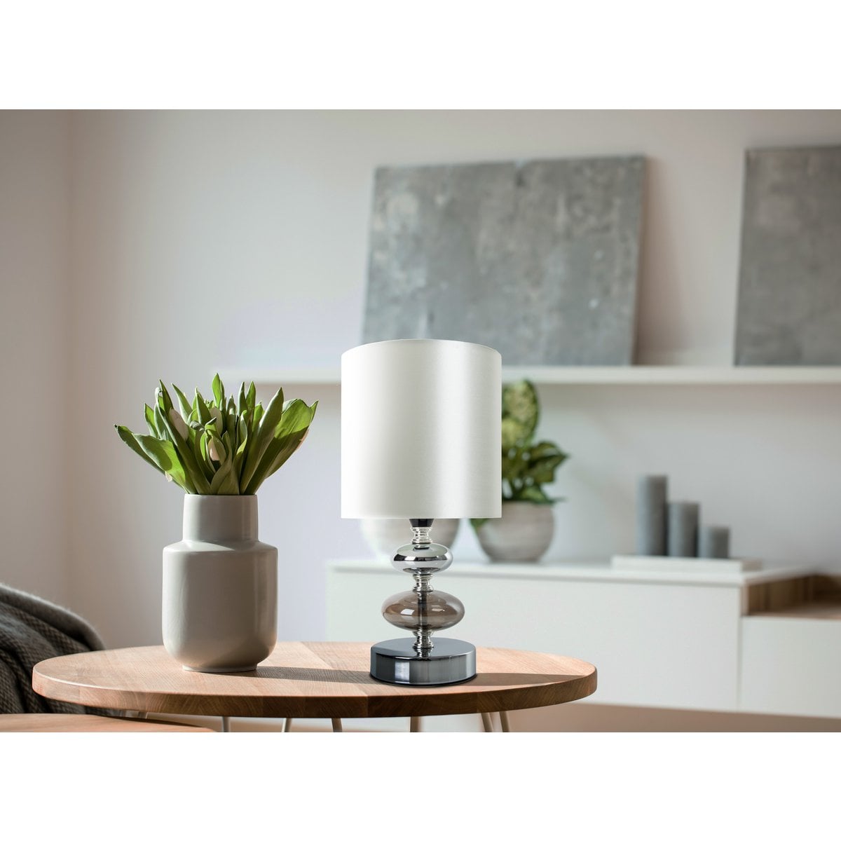 Näve Mali Tafellamp - Wit 28,5cm