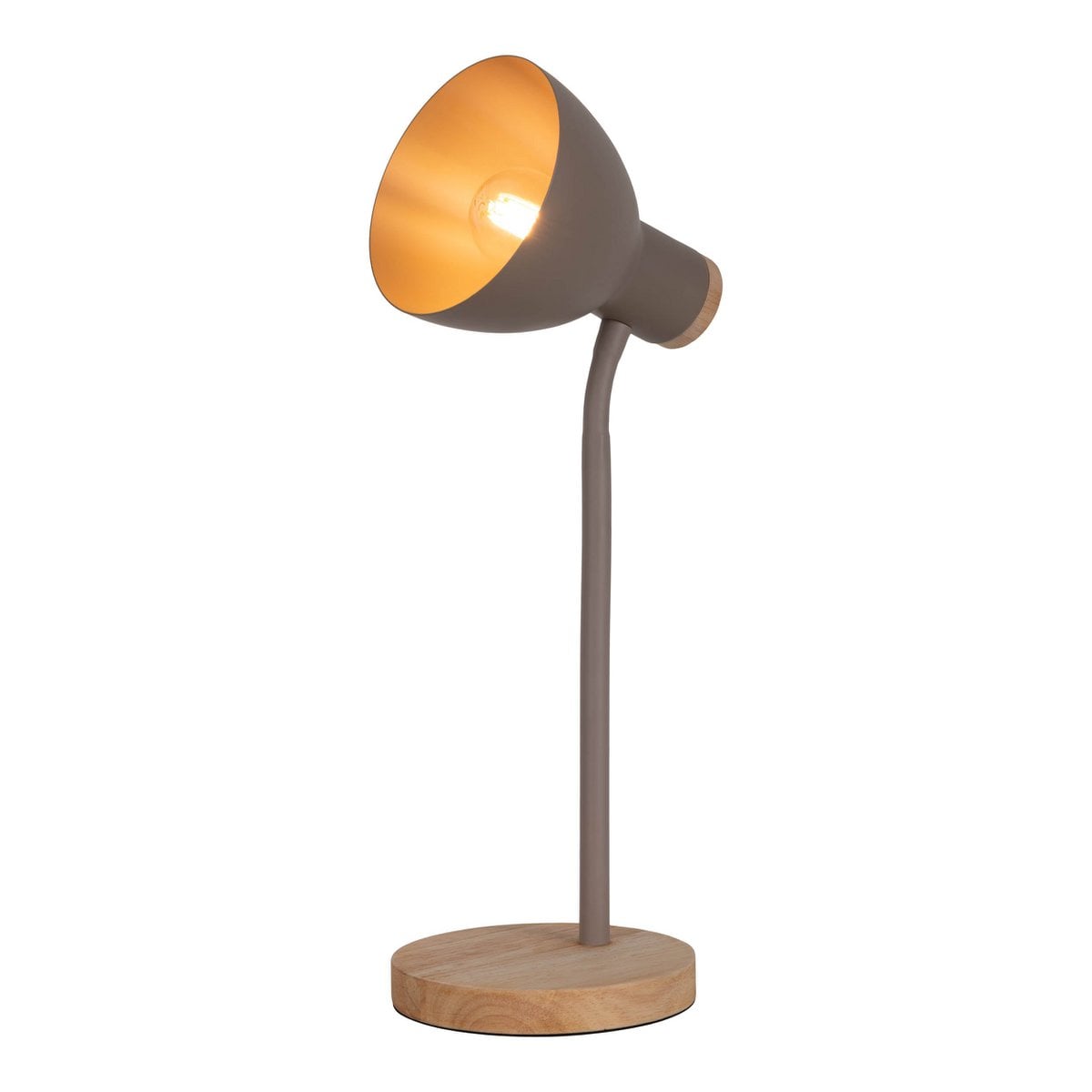 Näve Marie Bureaulamp - Bruin 36,5cm