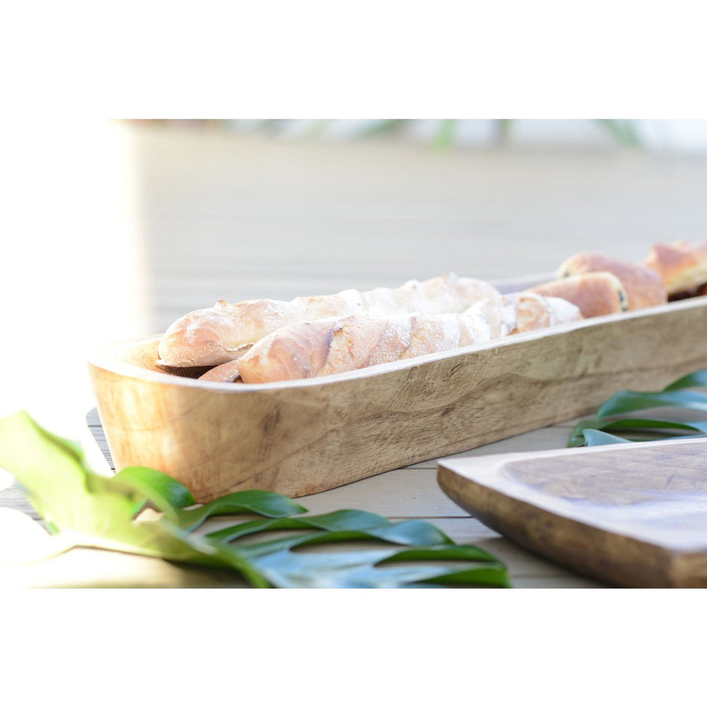 Houten Decoratieve Schaal 100x22x10cm