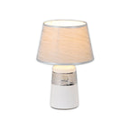 Keramische tafellamp Vittoria 31cm Wit-Zilver