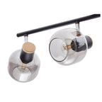 Näve Fumoso Plafondlamp - Zwart Rookglas 80cm