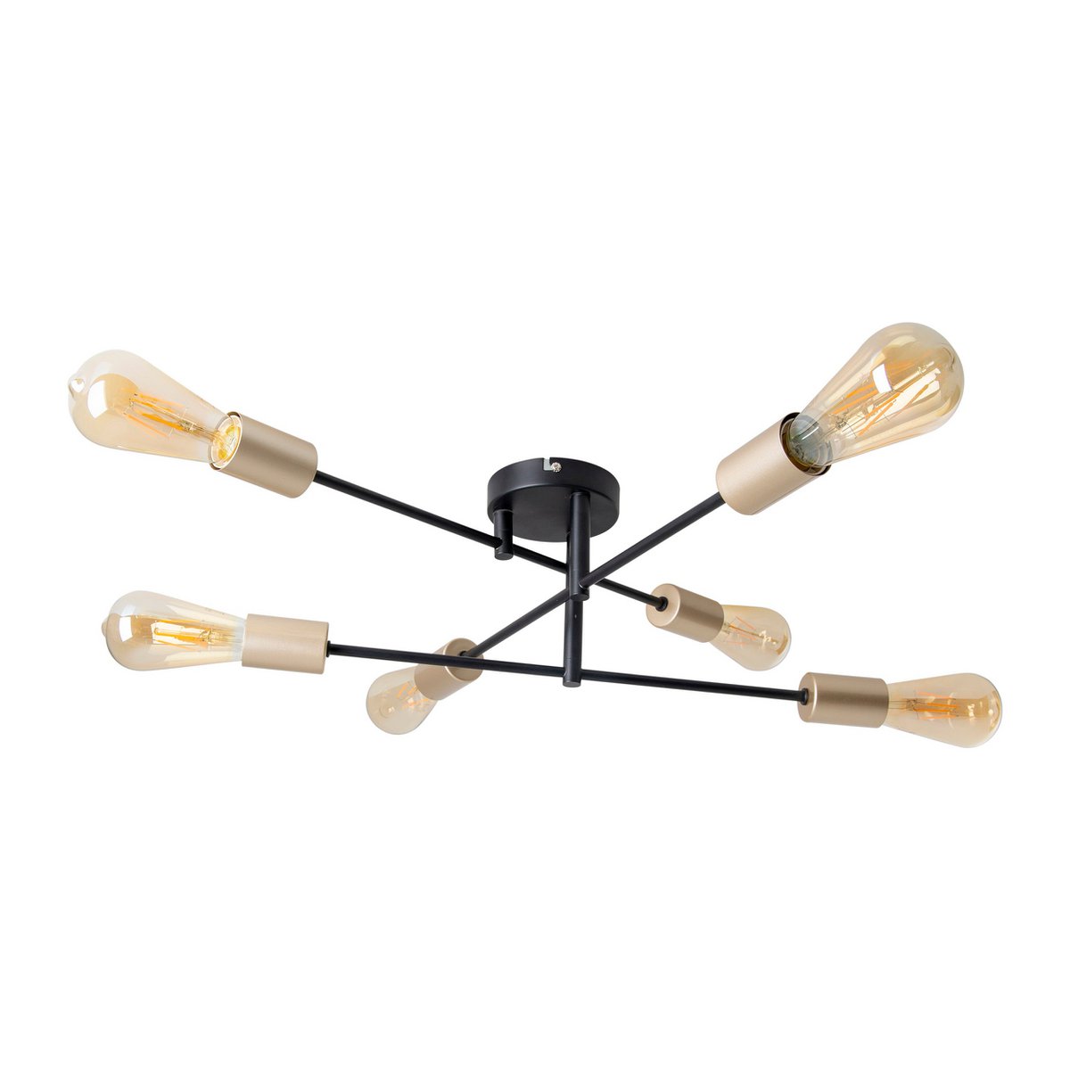 Näve Modo Plafondlamp 6-vlam Zwart 54,5cm