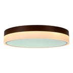 LED-plafondlicht Lola Ø50cm Bruin-Wit Dimmable