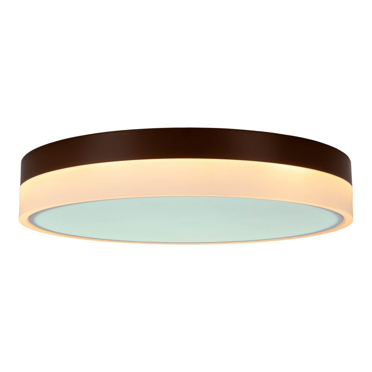 LED-plafondlicht Lola Ø50cm Bruin-Wit Dimmable