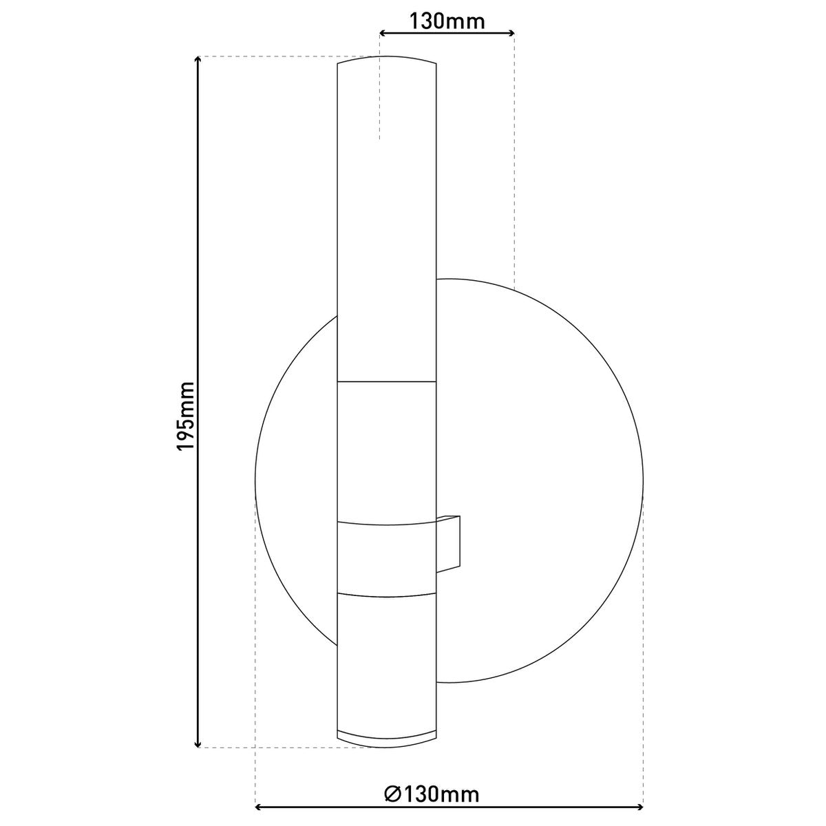 LED Wandlamp Kasteel Näve - Wit 13cm