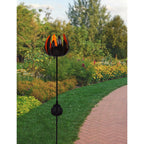 Näve LED Solar Bloem Tuinspies - Zwart 90cm