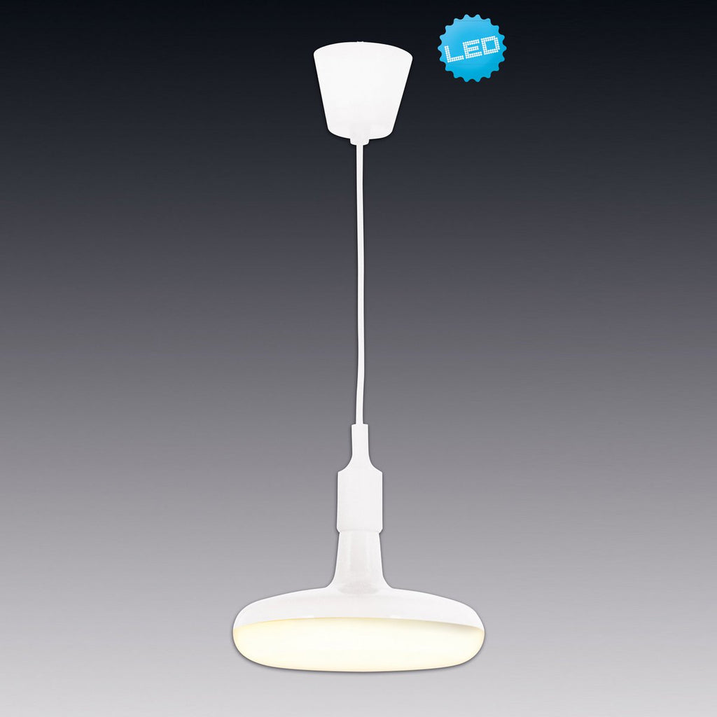Näve UFO LED Hanglamp Wit Plastic E27