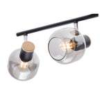 Näve Fumoso Plafondlamp - Zwart Rookglas 80cm