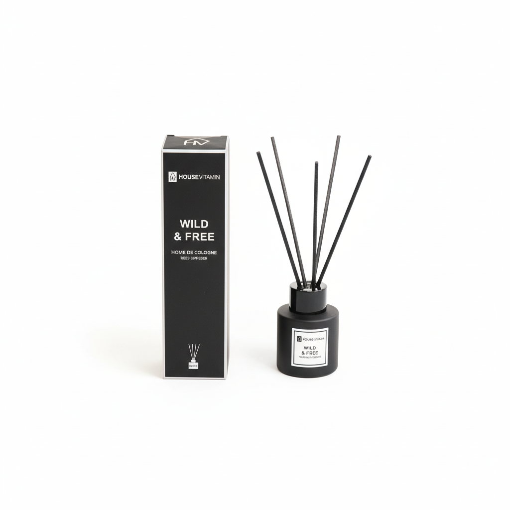 Rietverspreider Glas 50ml Wild en Vrij - 6x20cm