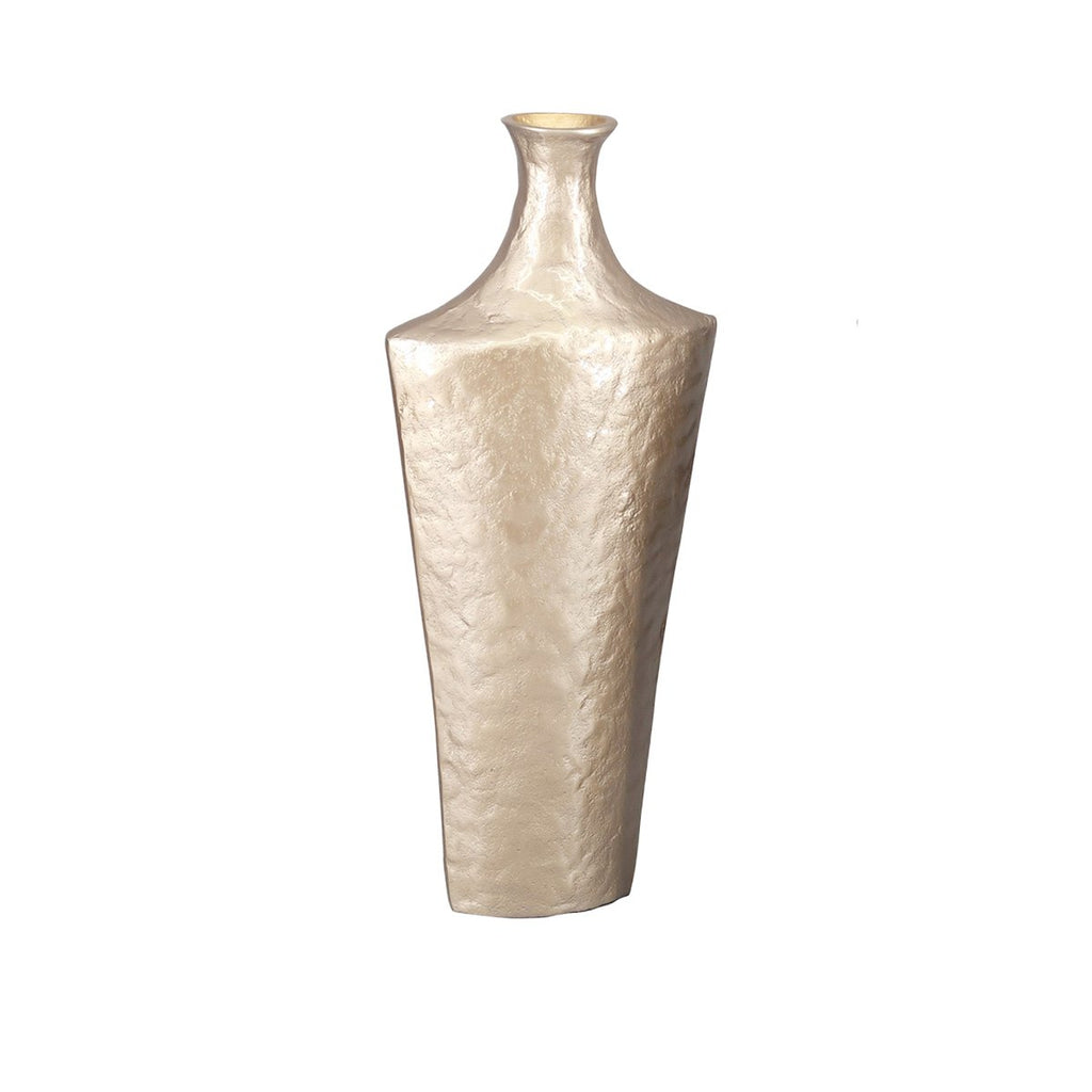 Vaas aluminium beige 20x10x50cm
