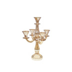 Kroonluchter 5 lichten Amber H35cm