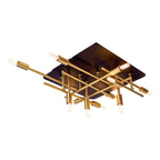 LED-plafondlamp Ancona - Zwart/Goud G9