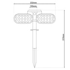 Näve Paco LED Solar Spotlight - Zwart 31,9cm