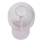 2 Set LED Battery Table Light "Gomba" voor buiten en binnen, gemaakt van metaal en plastic in wit, 18,5 cm hoog