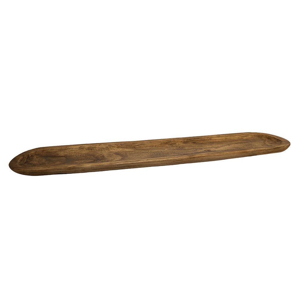 Lang rechthoekig houten dienblad 100x9x2,5cm