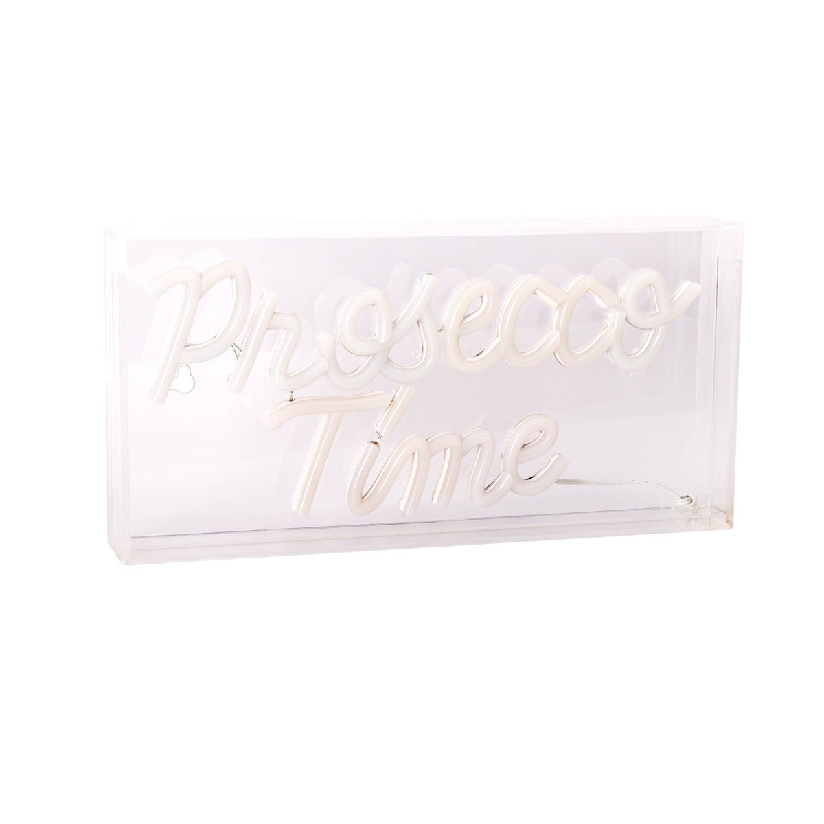 LED Neonlicht "Prosecco Time" 30x15cm Blauw