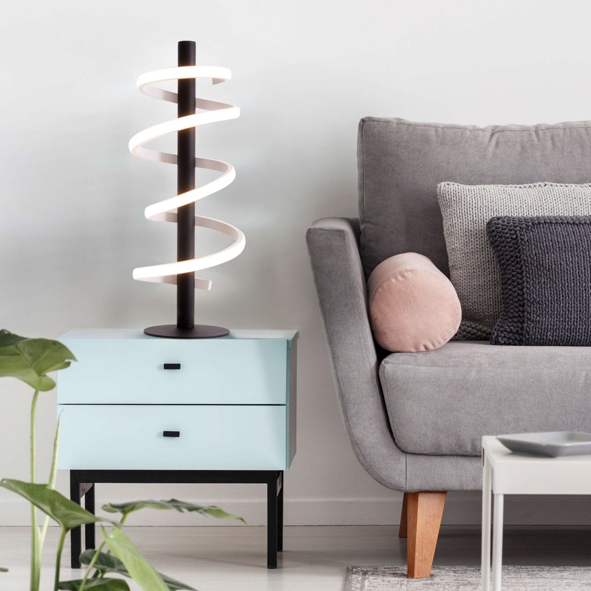 Näve Belleza LED Tafellamp - Zwart 50cm
