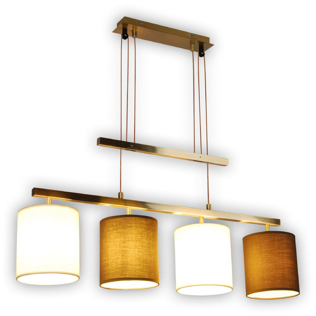Näve Tilde Hanglamp 4-Lichts - Beige Bruin 86cm
