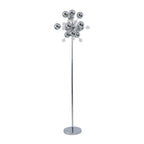 Näve Explosie Staande Lamp Chrome 169cm