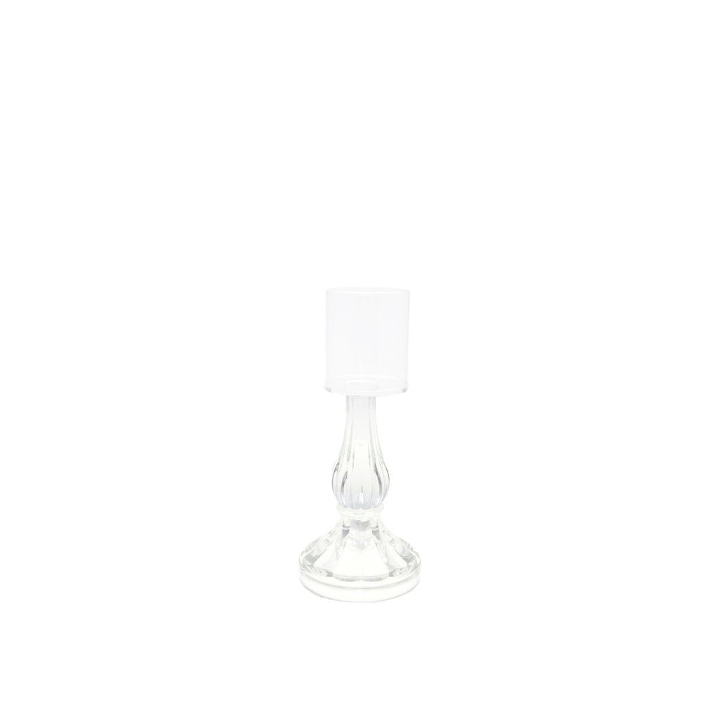 Transparant Glazen Kandelaar H21cm