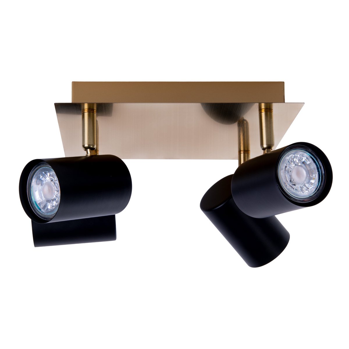 Näve Frida Plafondlamp Zwart/Goud GU10