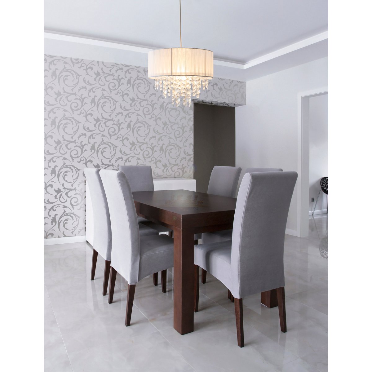 Näve Crystallo Hanglamp 30cm Wit E27
