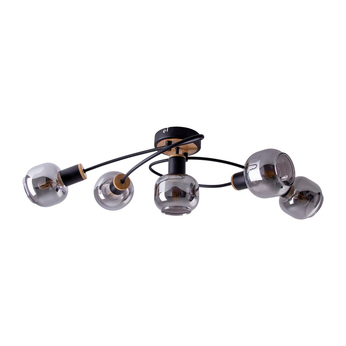 Näve Fumoso Plafondlamp - Zwart 65,6cm