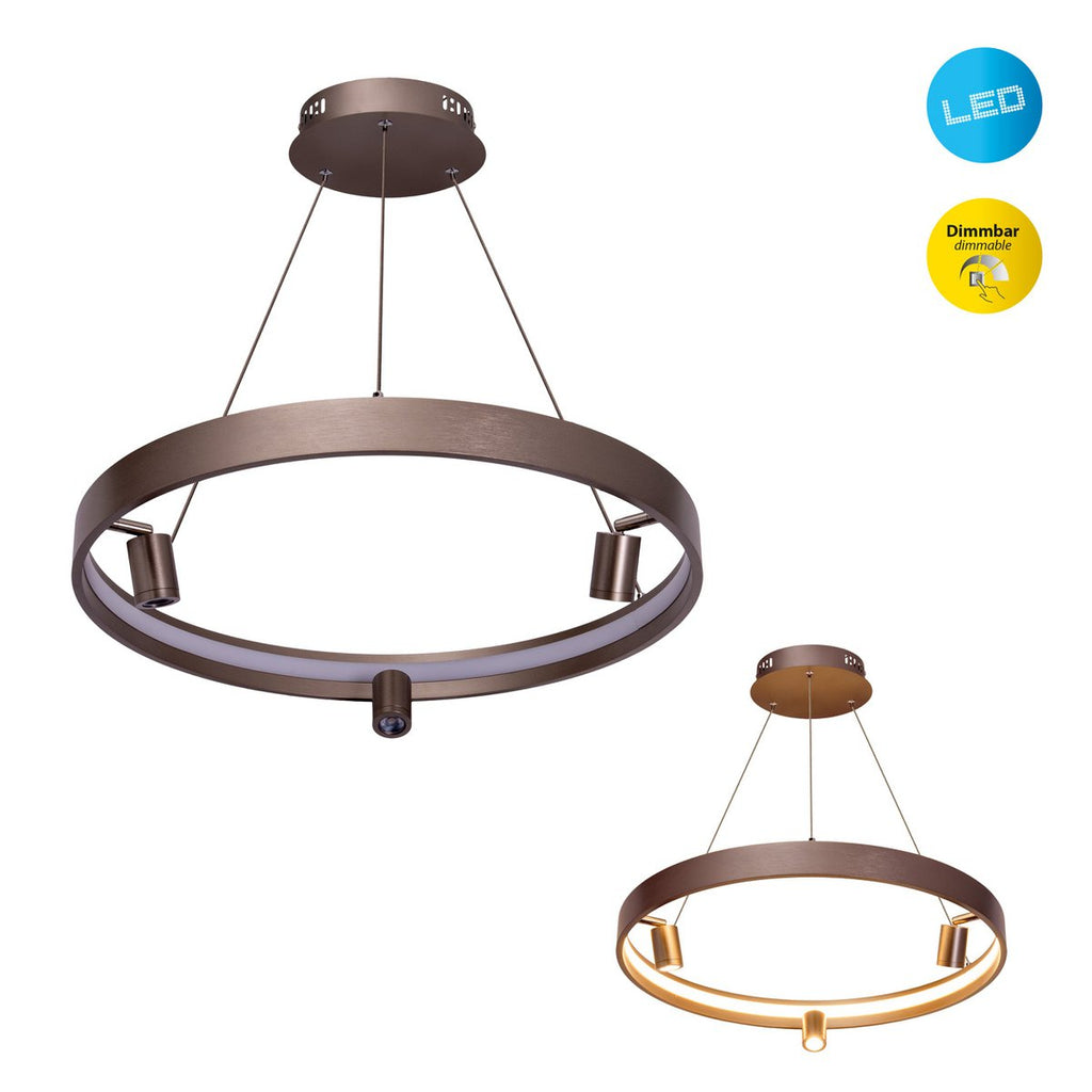 Näve Tristan LED-hanglamp 58cm Wit