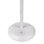 Noteloze tabletlicht "PASI" voor buiten en binnen, gemaakt van metaal en plastic in wit, dimbaar, met aanraking en geheugenfunctie, ca. 26 cm hoog