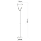 Näve Clint LED Wandlamp - Zwart 100cm