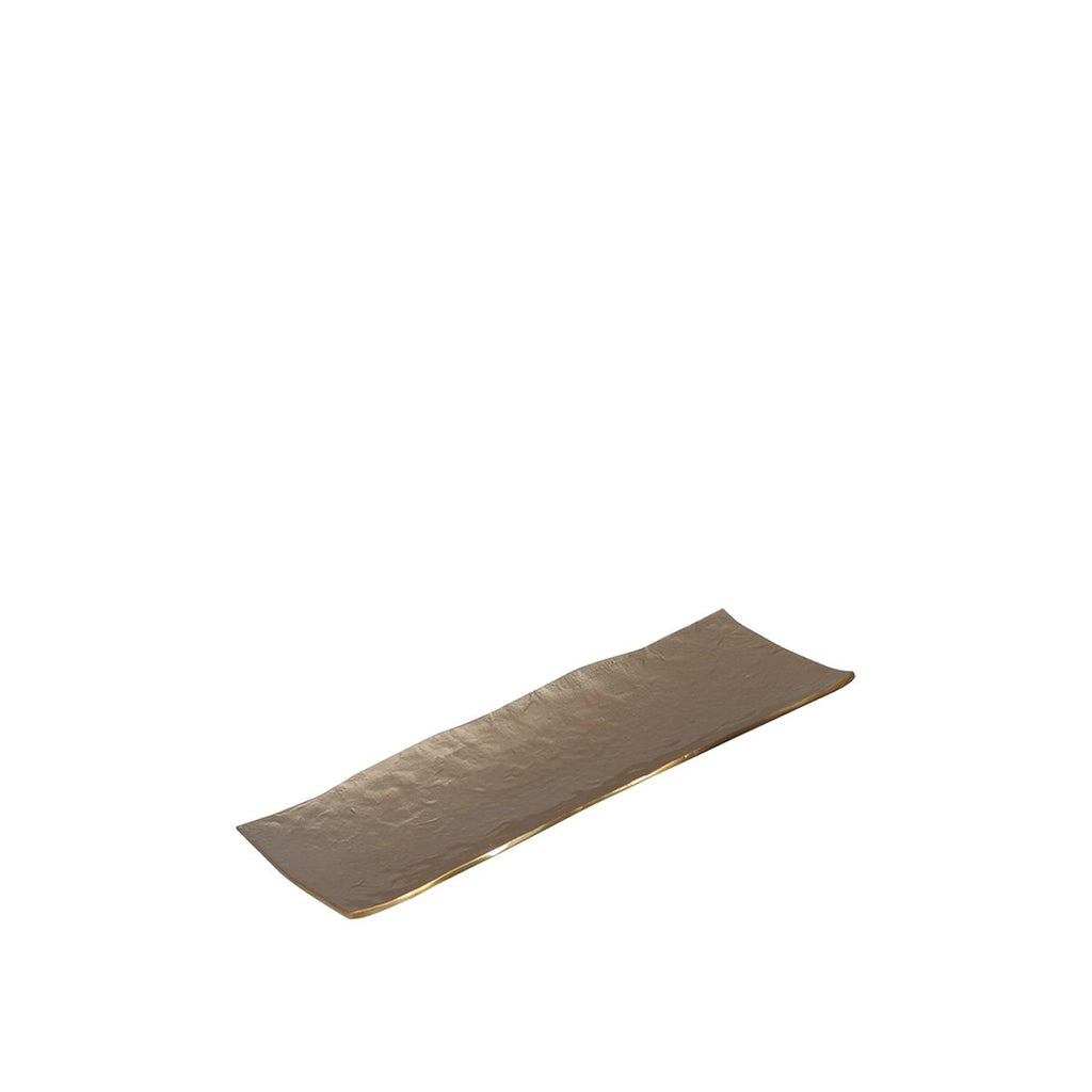 Aulica Decoratief Snijdwerk Rechthoekig Beige 47x17cm