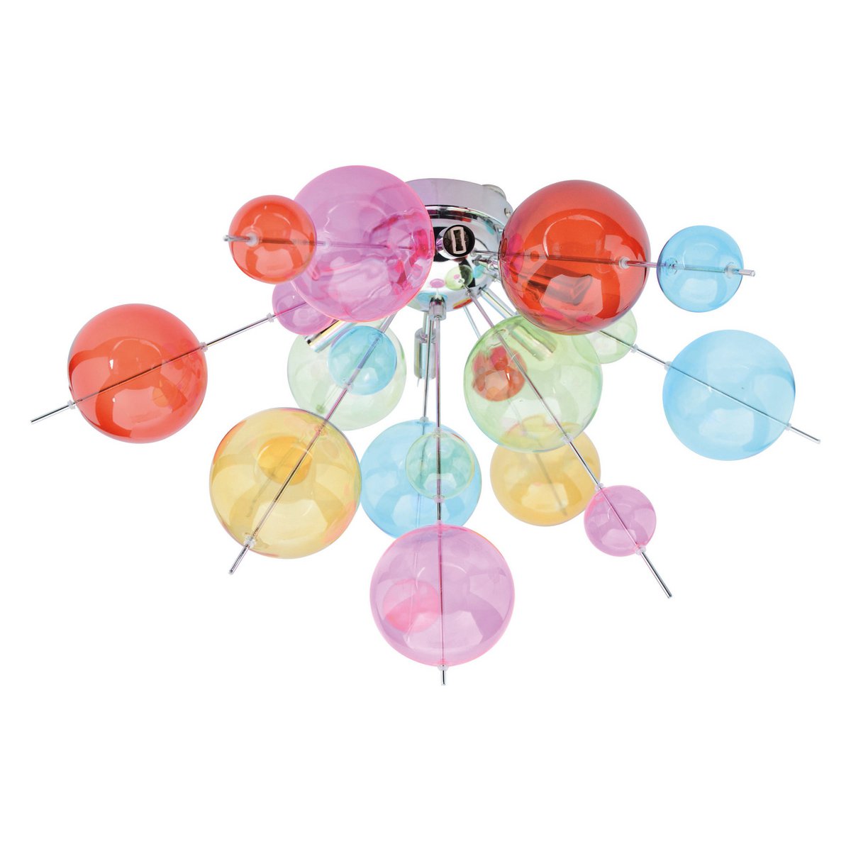 Näve Plafondlamp Explosie Ø57cm Glas Metaal
