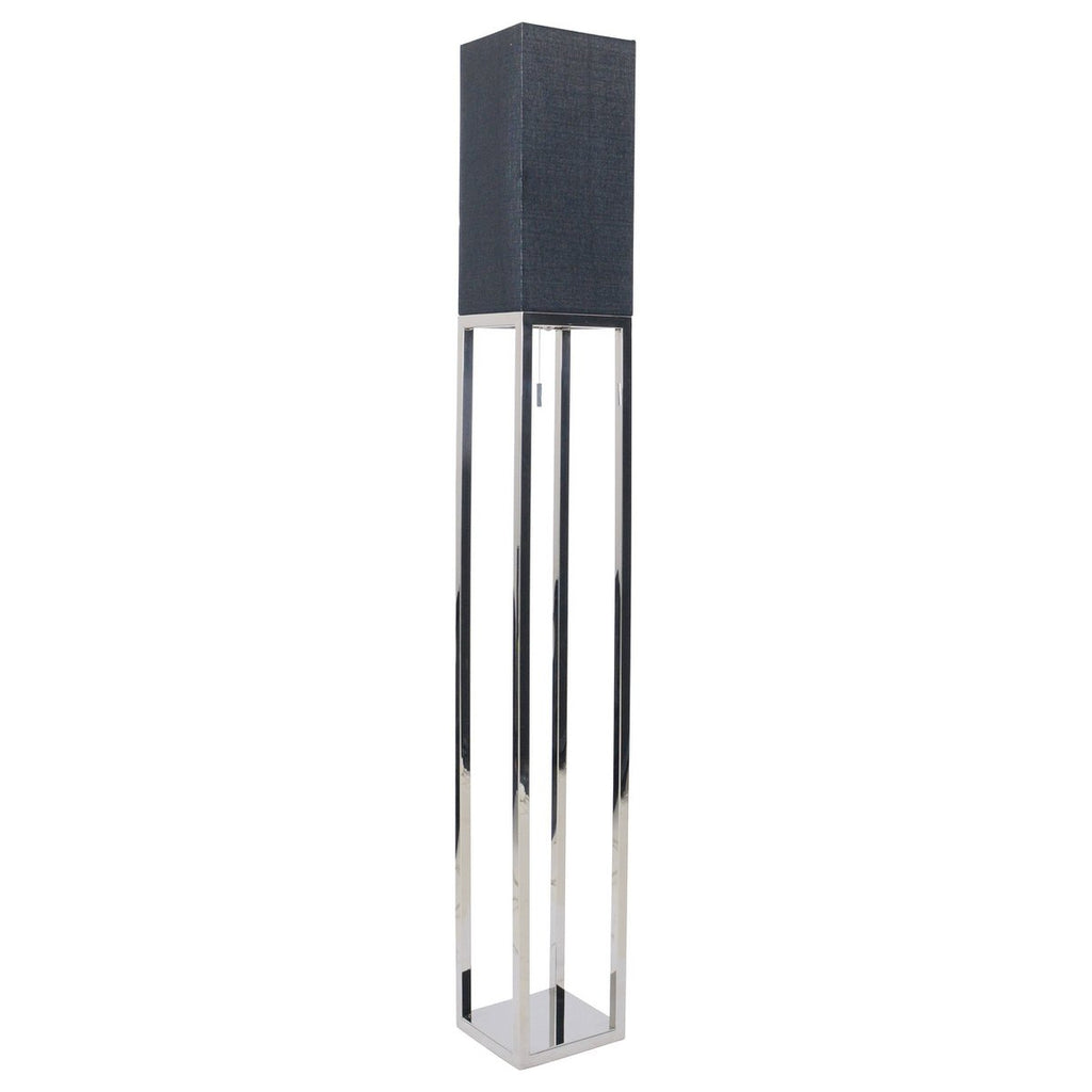 Näve Alfa Vloerlamp 150cm Chroom/Grijs