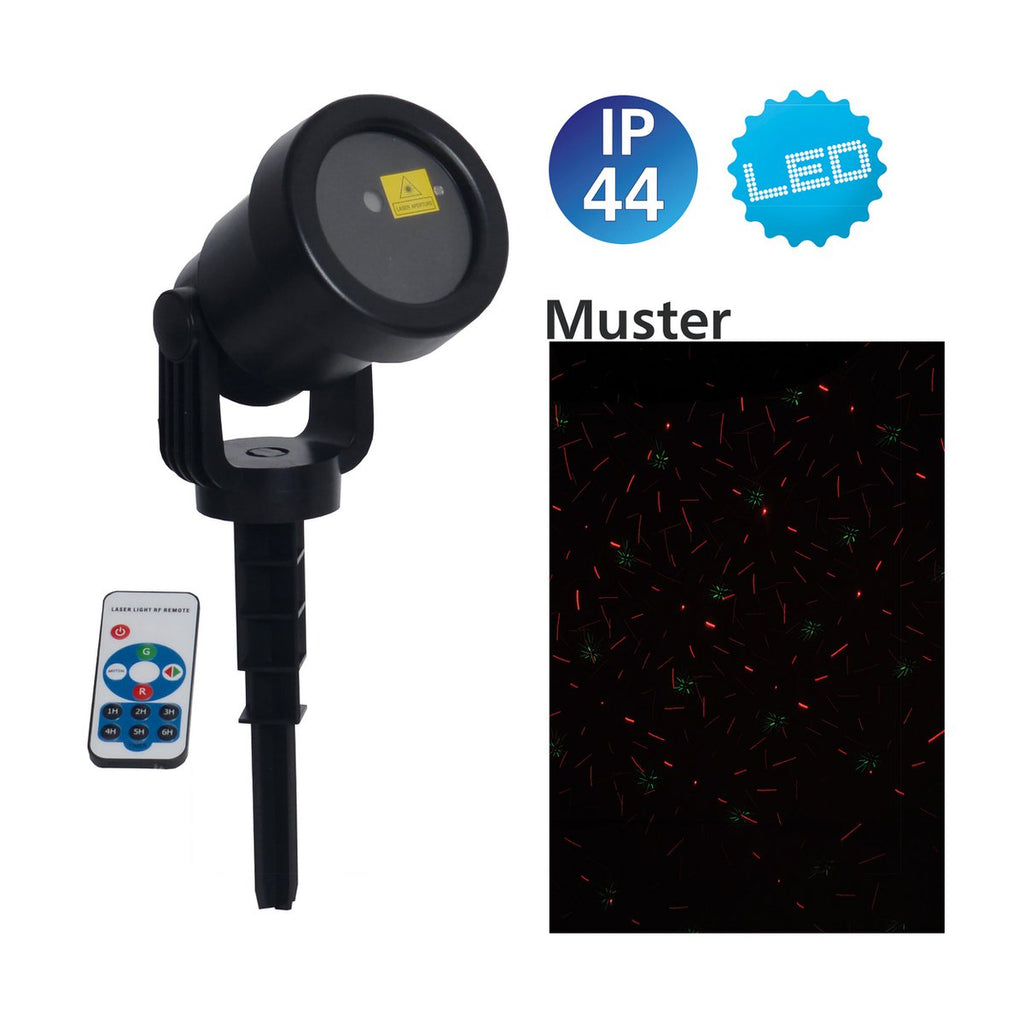 Näve Laser Tuinspies - Groen/Rood LED Projector