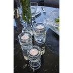 Glazen Bubbelbel - Transparant 6x6x12,5cm