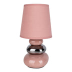 Keramische tafellamp "Stoney" roze E14