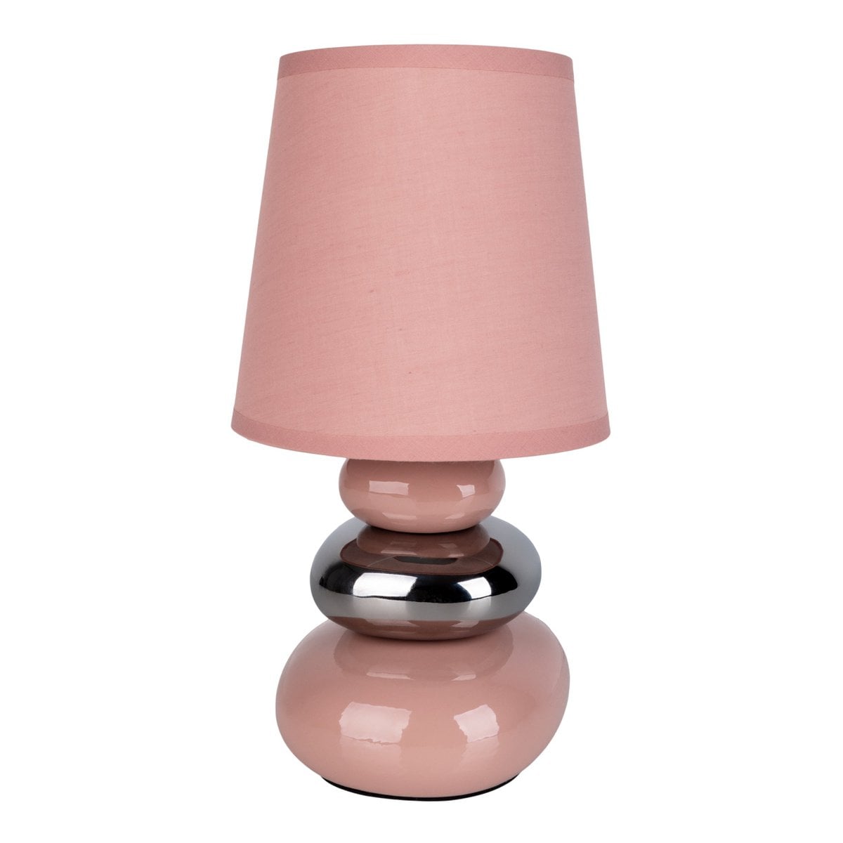 Keramische tafellamp "Stoney" roze E14