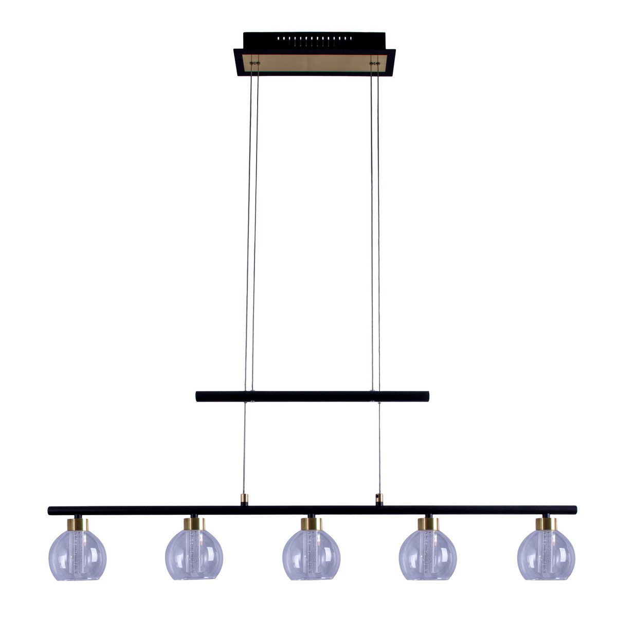 Näve Hanglamp - Zwart Glas 90cm LED