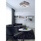 Näve Turijn LED Plafondlamp 25cm Chroom