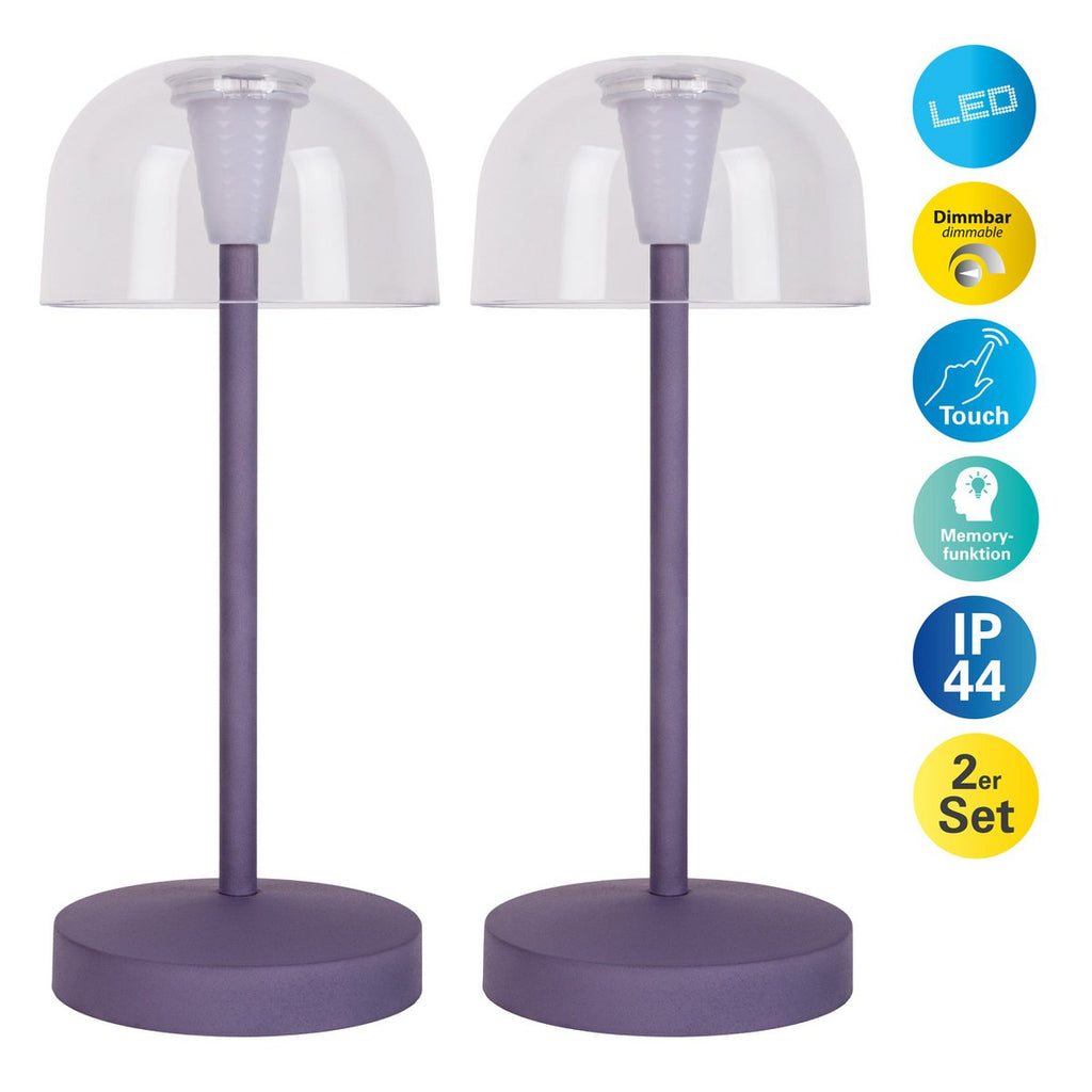 Näve Gomba LED Tafellamp - Zwart 18,5cm