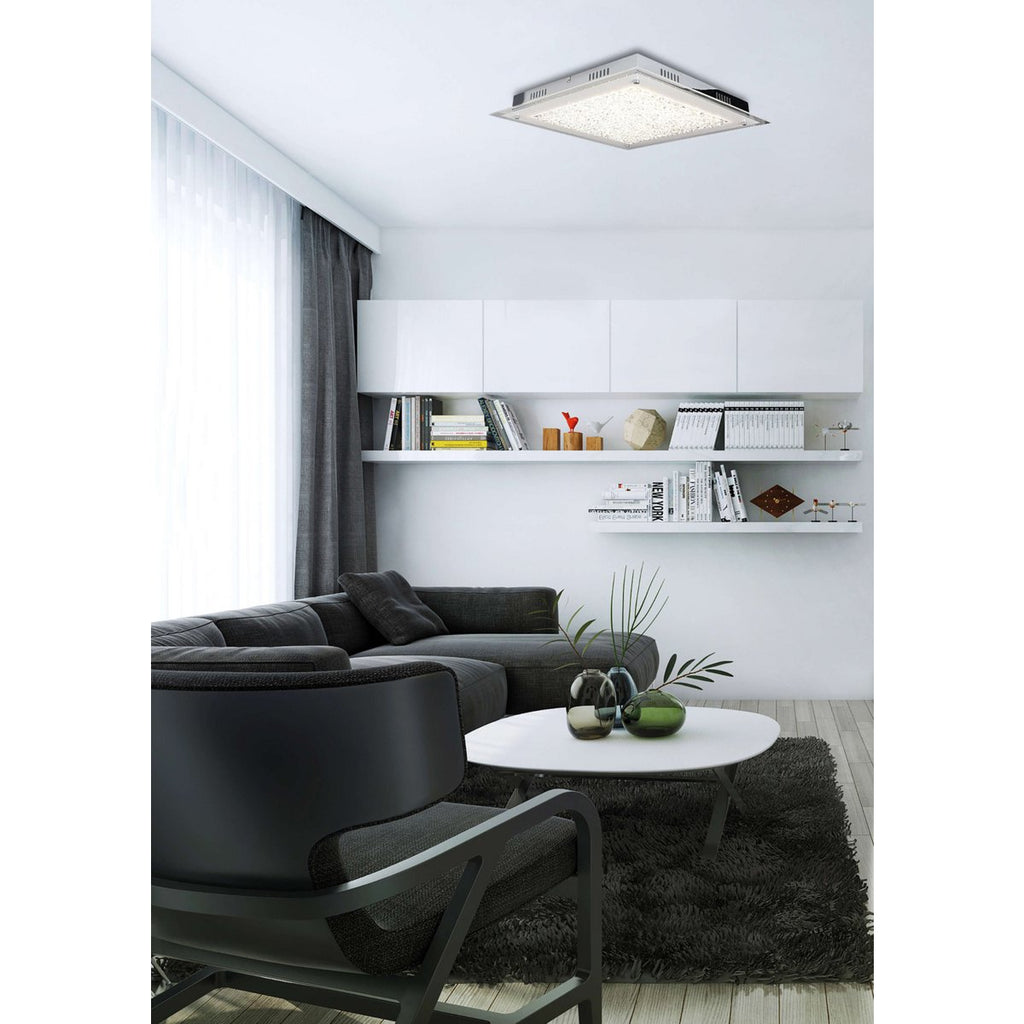 LED plafondlamp Glasgow 36cm Chroom