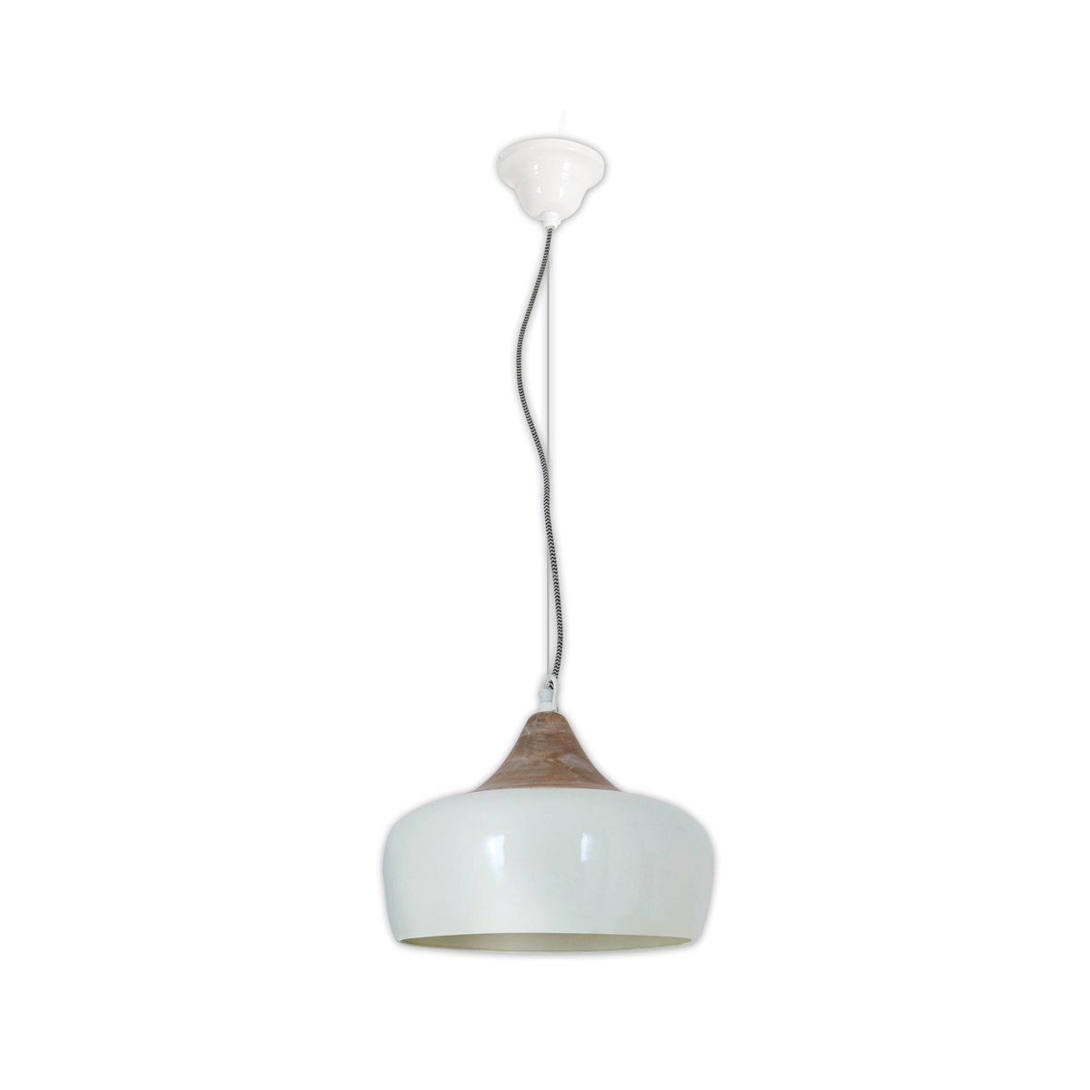 Näve Jaipur Hanglamp Metaal 30cm Wit