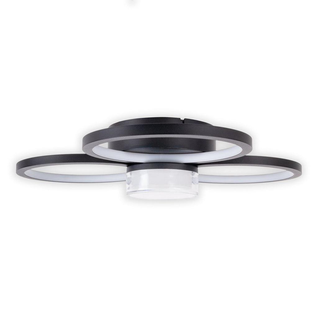 CIMO LED Plafondlamp - Zwart 43.6cm 3100lm