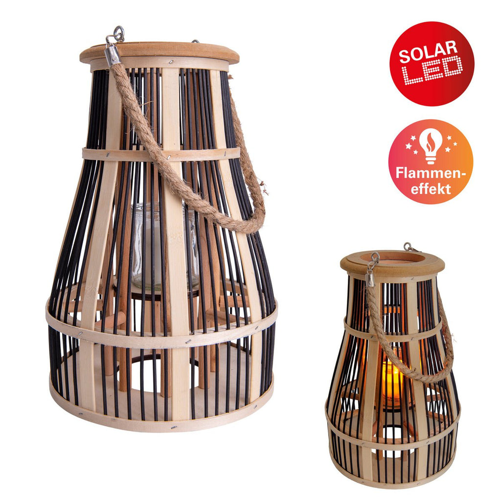 Näve Korbinian Solar Deco Lamp Rattan 35cm