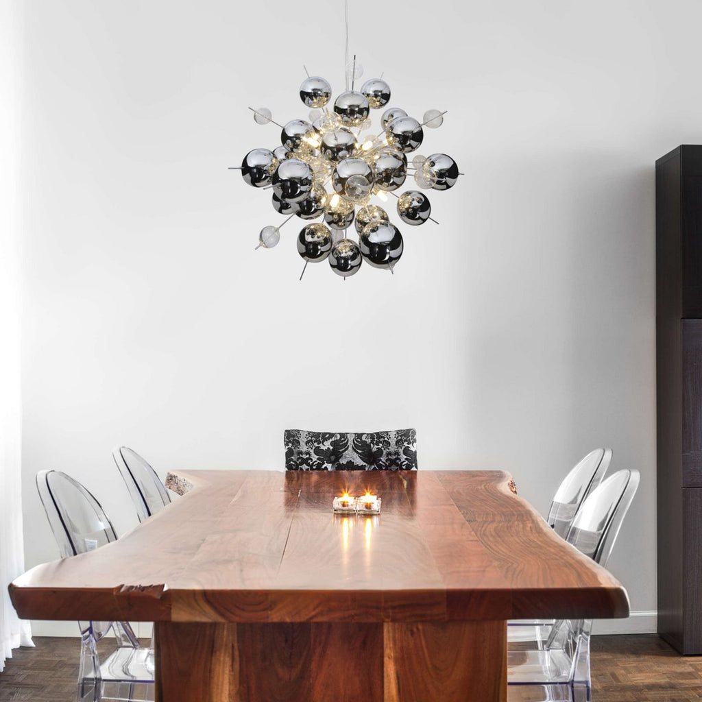 Näve Explosie Hanglamp Chroom 65cm G9