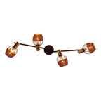 Corbis Plafondlamp - Zwart/Goud 78cm