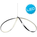 Näve Loop Line LED Hanglamp - Zwart 72cm